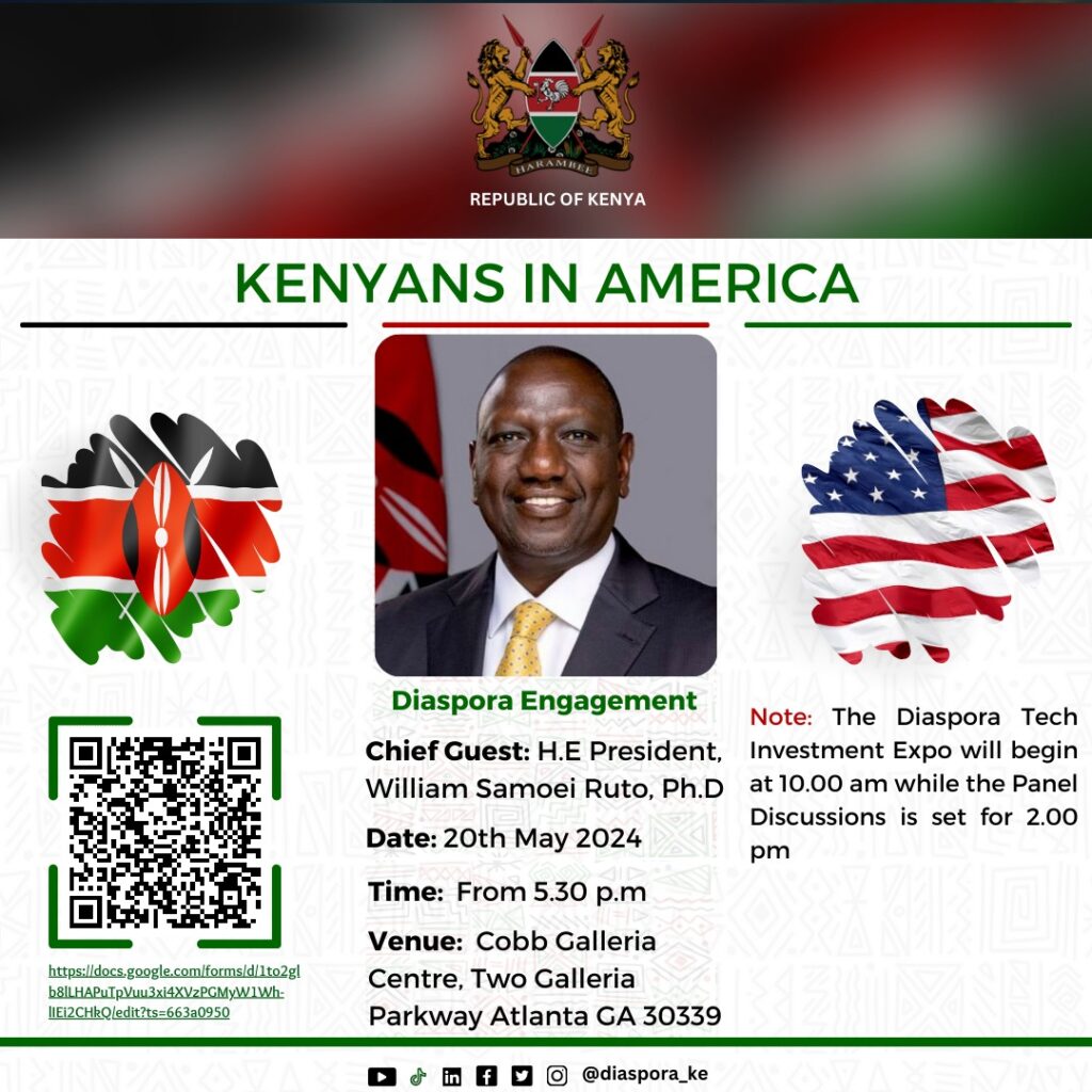 Join H.E President William Samoei Ruto, Ph.D for a Diaspora Engagement ...